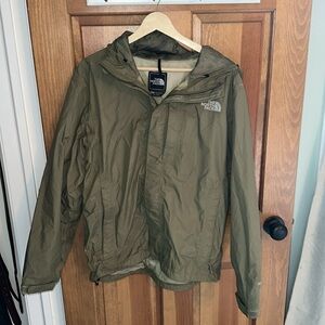 North Face Olive HYVENT jacket men size small